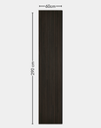 Walnut Acoustic Slat Wall Panel - 290cmx60cm