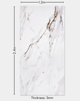 Golden Calacatta Marble Bathroom Wall Panel - 240cmx120cm