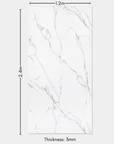 Calacatta Marble Bathroom Wall Panel - 240cmx120cm