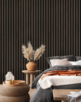 Walnut Acoustic Slat Wall Panel - 290cmx60cm