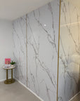 Calacatta Marble Bathroom Wall Panel - 240cmx120cm