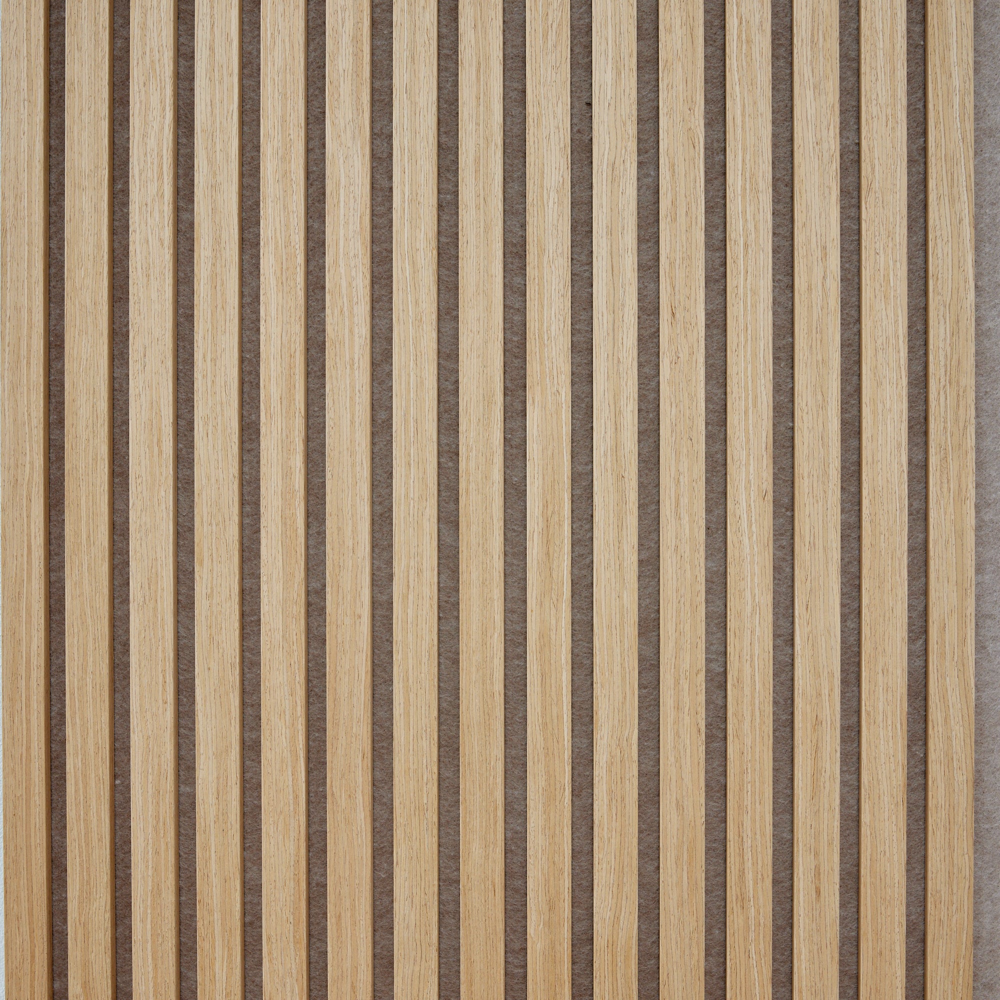 Blonde Oak Acoustic Slat Wall Panel (Beige Felt) - 290cm x 60cm