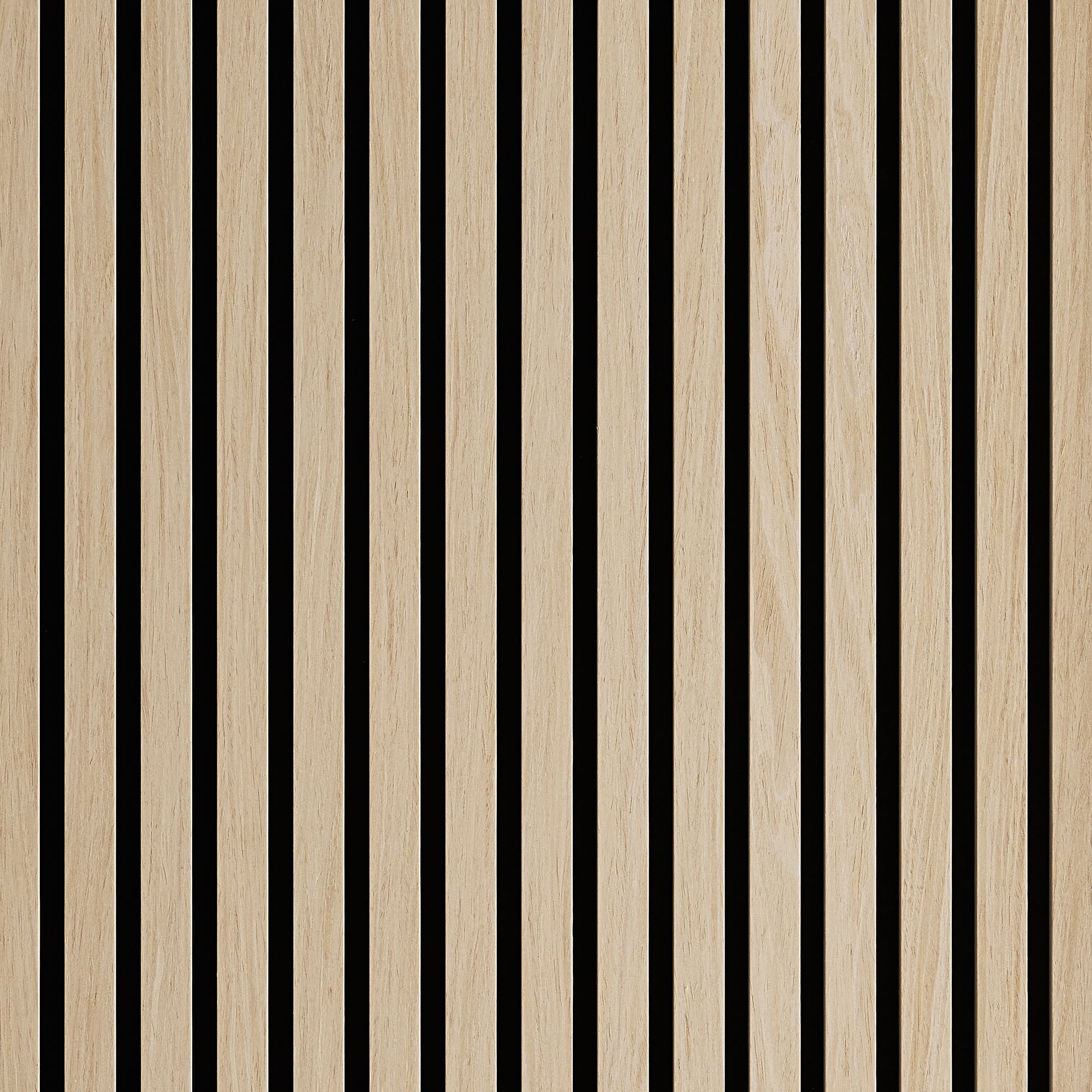 Light Oak Acoustic Slat Wall Panel - 290cmx60cm