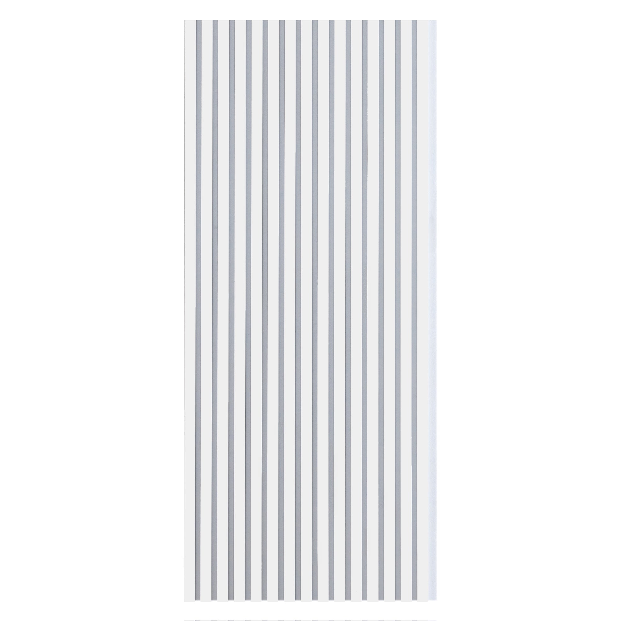 Frost White Acoustic Slat Wall Panel (Pure White Felt) - 290cmx60cm