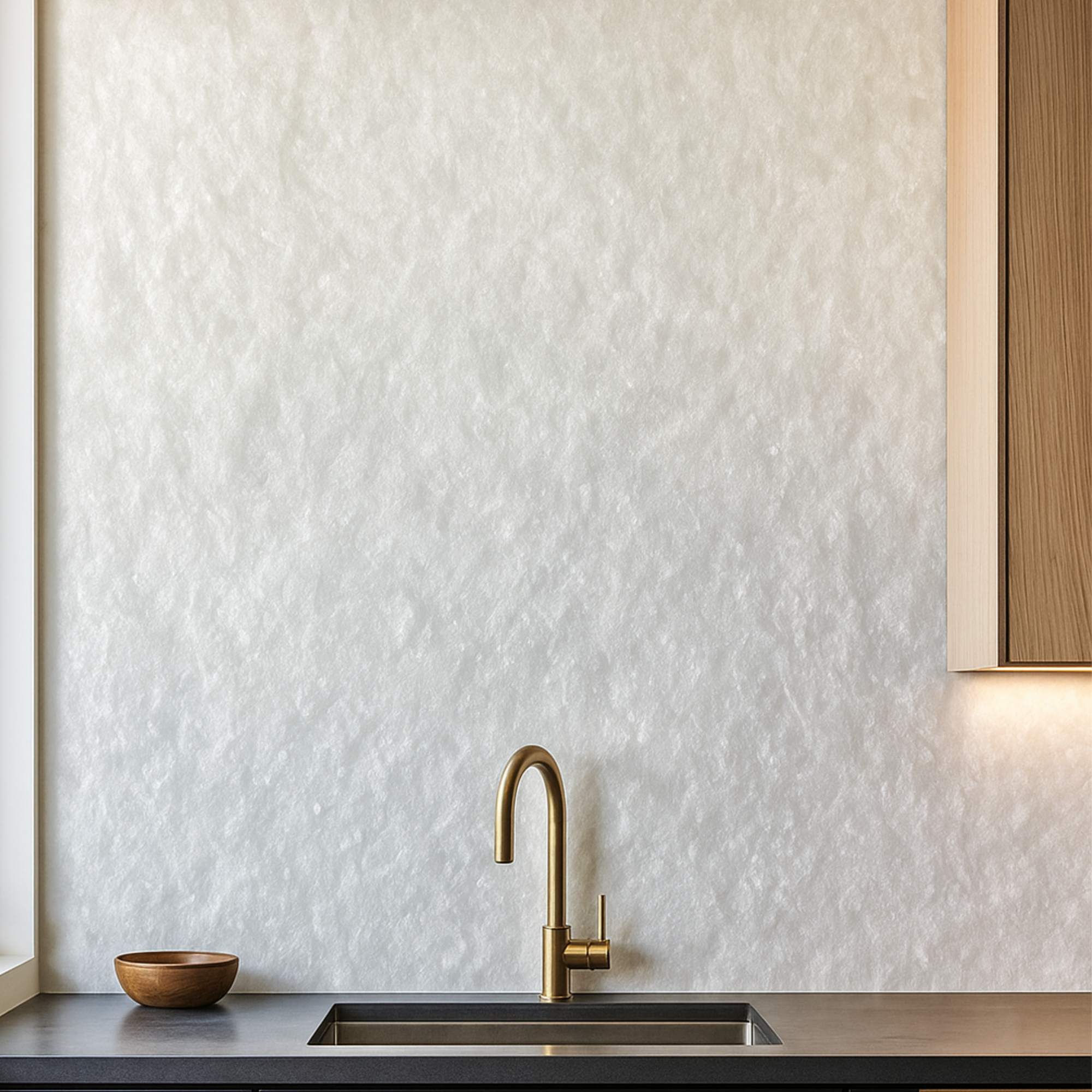 VeloStone™ Crystal White Flexible Natural Stone Wall Panel
