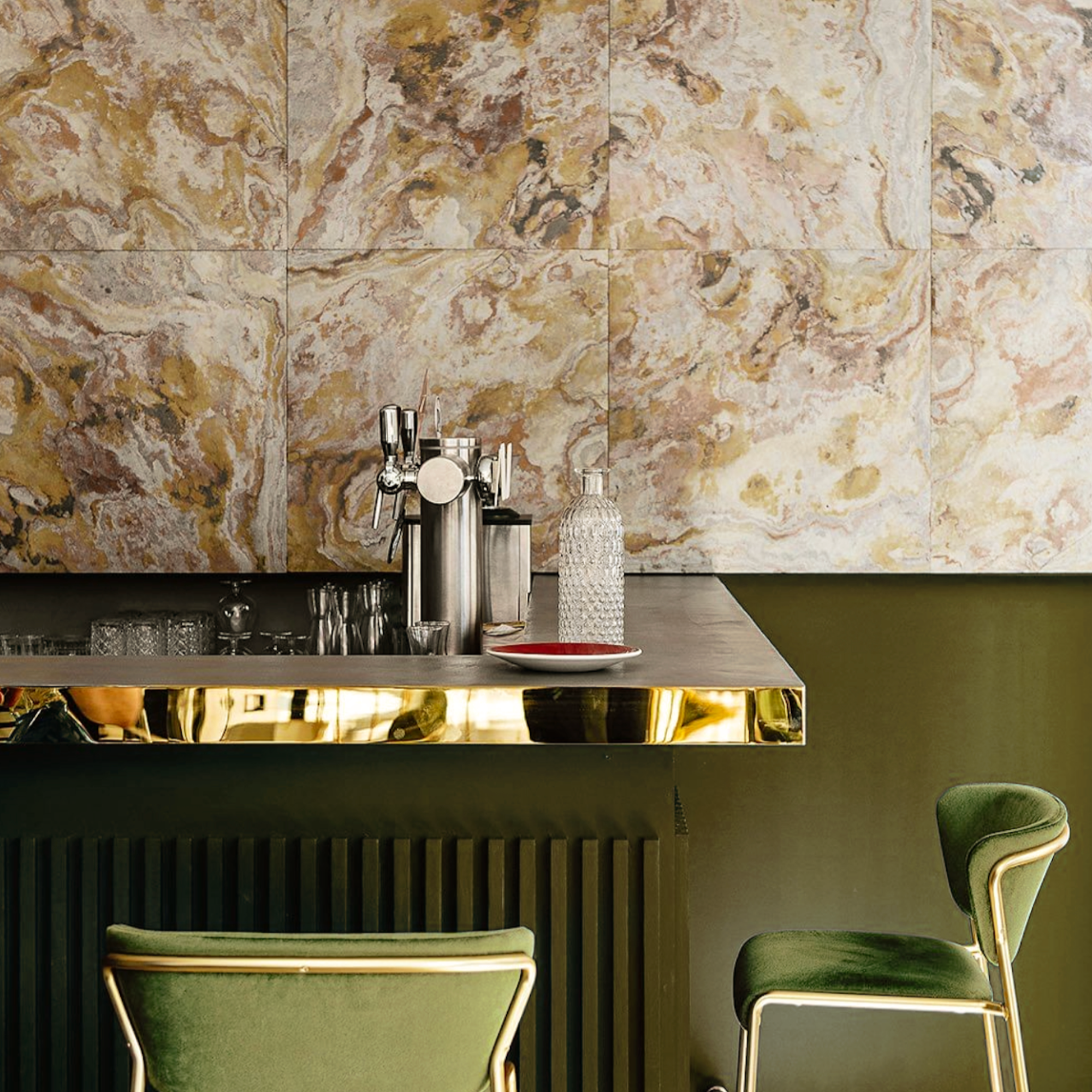 VeloStone™ Indian Autumn Natural Stone Wall Panel - 290cmx122cm