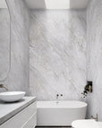 Grey Marble Bathroom Wall Panel - 240cmx120cm