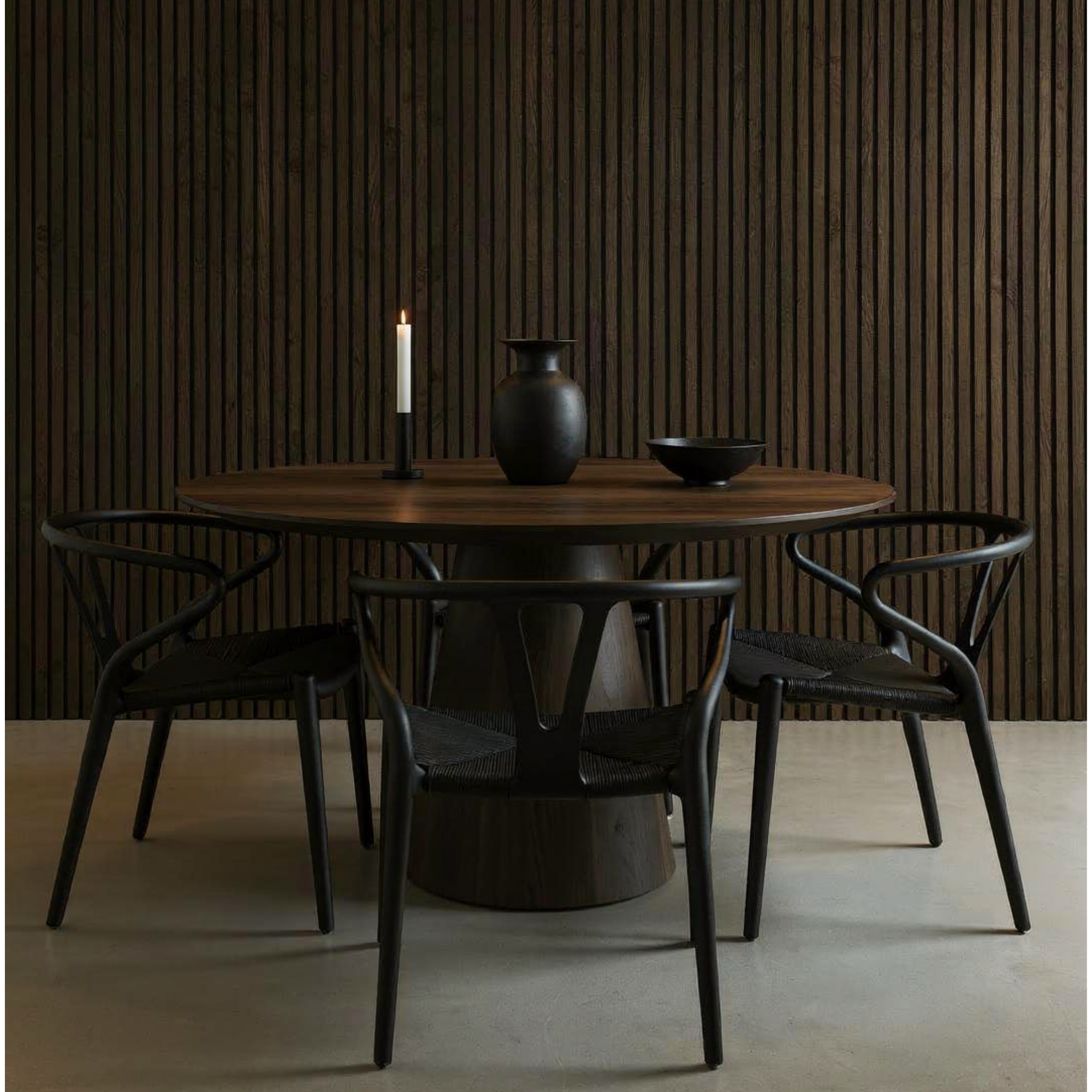 Walnut Acoustic Slat Wall Panel - 290cmx60cm