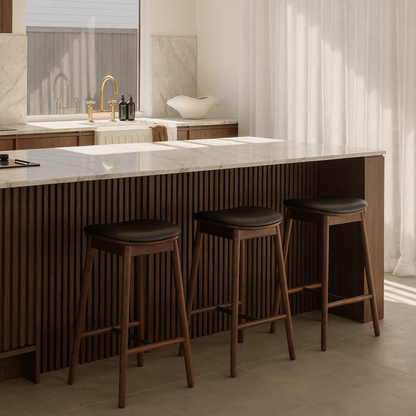 Walnut Acoustic Slat Wall Panel - 290cmx60cm