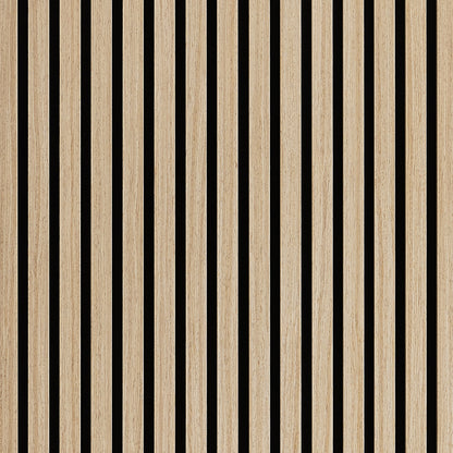 Natural Oak Acoustic Slat Wall Panel - 290cmx60cm