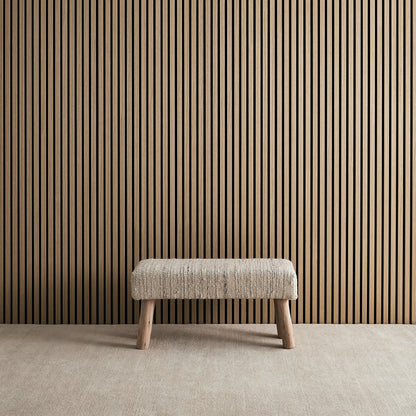 Natural Oak Acoustic Slat Wall Panel - 290cmx60cm