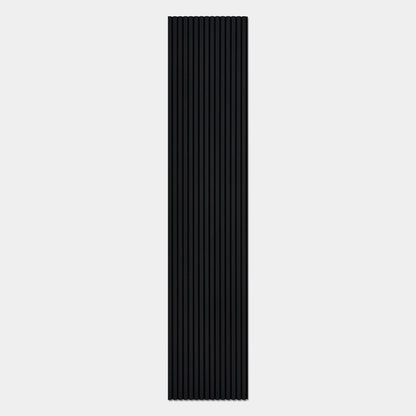 Midnight Black Acoustic Slat Wall Panel - 290cmx60cm