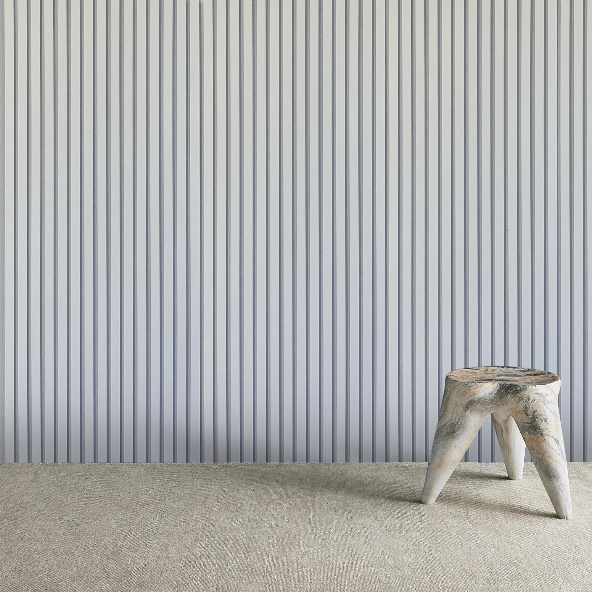 Frost White Acoustic Slat Wall Panel - 290cmx60cm