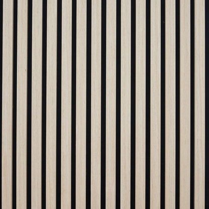 Light Oak Acoustic Slat Wall Panel - 290cmx60cm