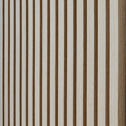 Light Oak Acoustic Slat Wall Panel - 290cmx60cm
