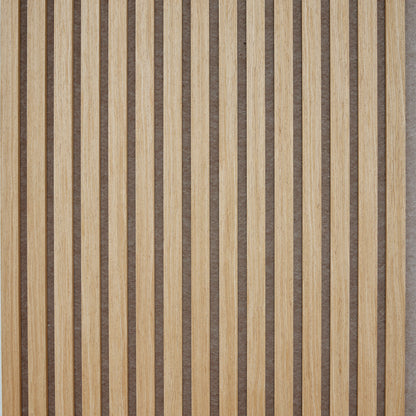 Blonde Oak Acoustic Slat Wall Panel (Beige Felt) - 290cm x 60cm