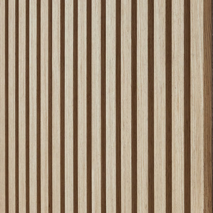 Blonde Oak Acoustic Slat Wall Panel (Beige Felt) - 290cm x 60cm