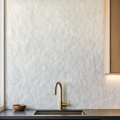 VeloStone™ Crystal White Flexible Natural Stone Wall Panel